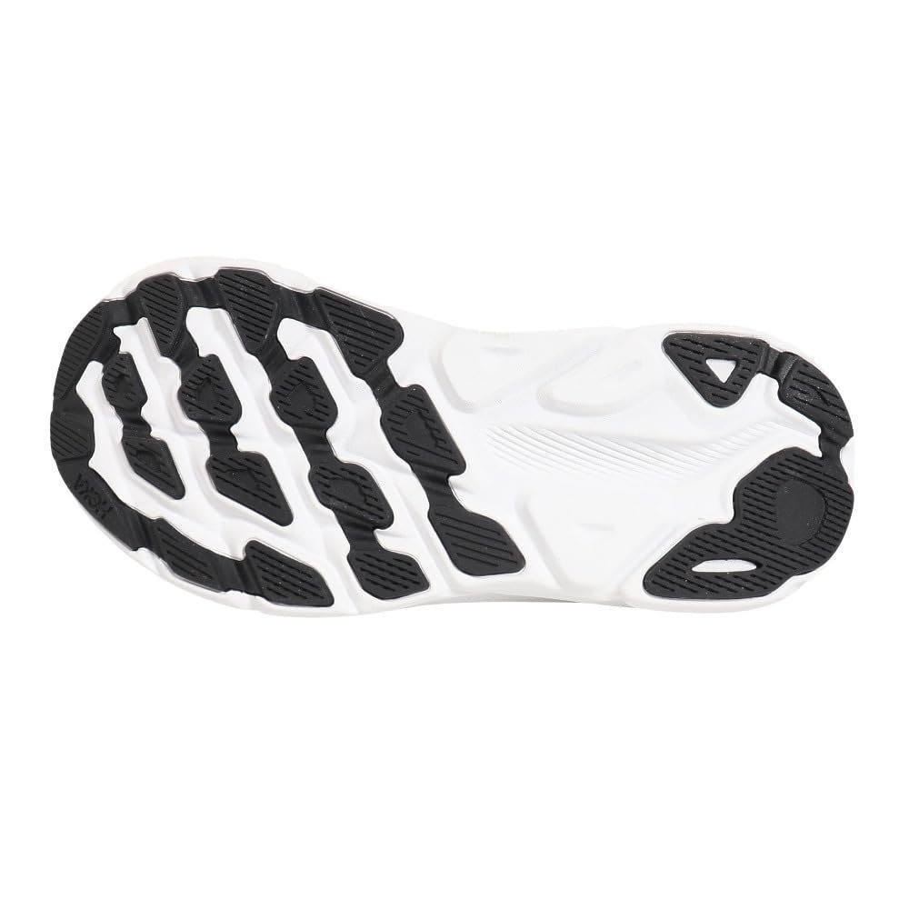 HOKA WOMEN'S CLIFTON 9 SNEAKER, BLACK/WHITE, 6.5 - Picture 2 of 6
